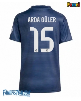 Real Madrid Arda Guler #15 Tricou Fotbal Replică 2025-26 Femei Deplasare